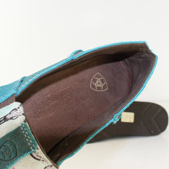 Ariat Western Suede Loafer Slip On Shoe (8.5 US) - Picture 8 of 9